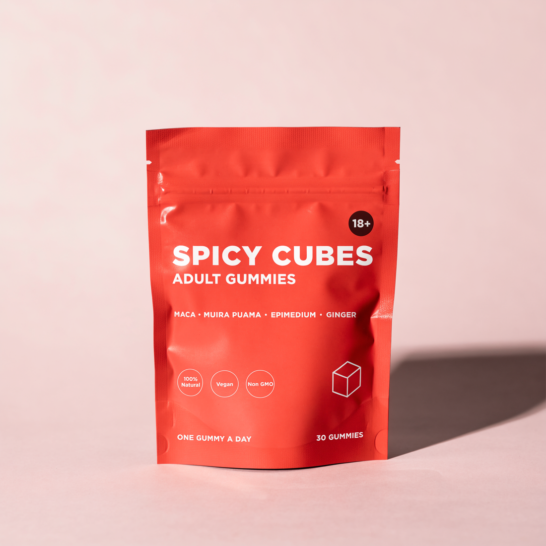 Spicy Cubes adult gummies pouch - 18+