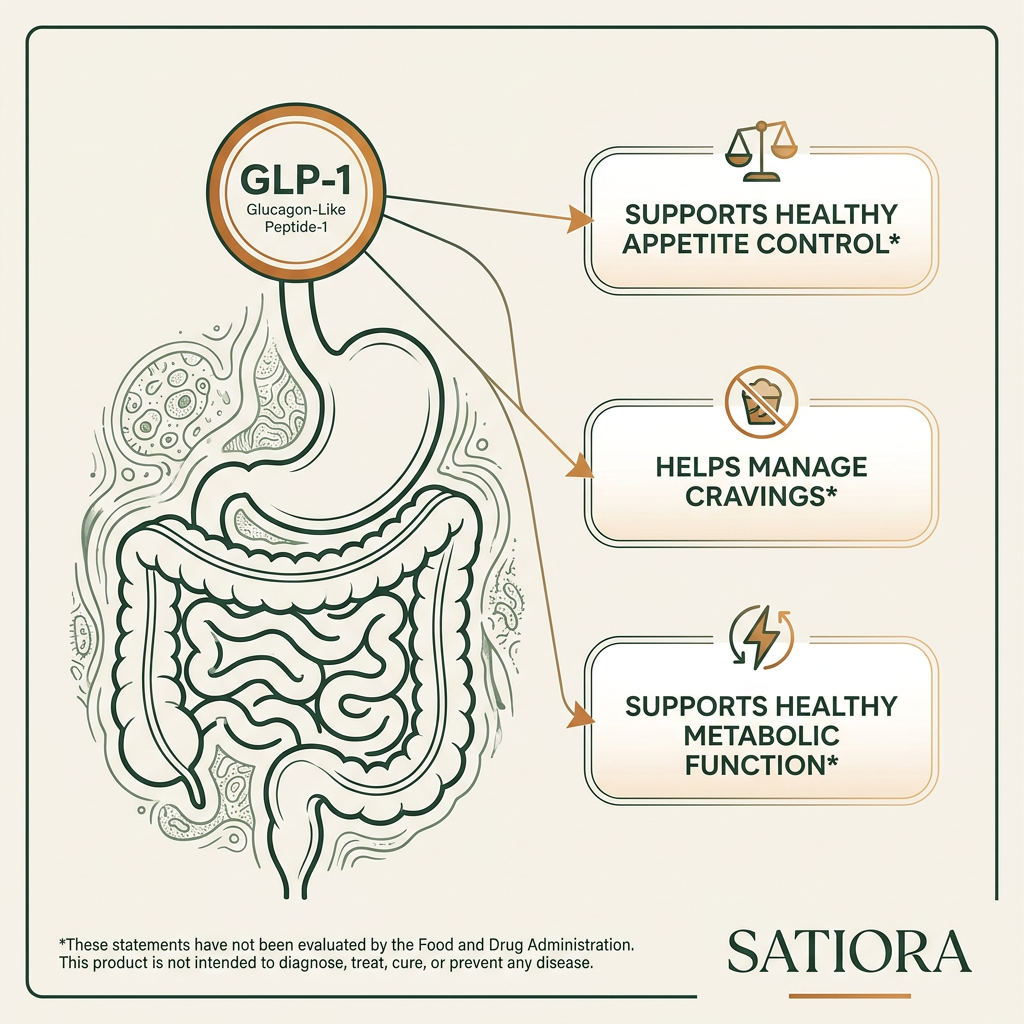 How GLP-1 works infographic